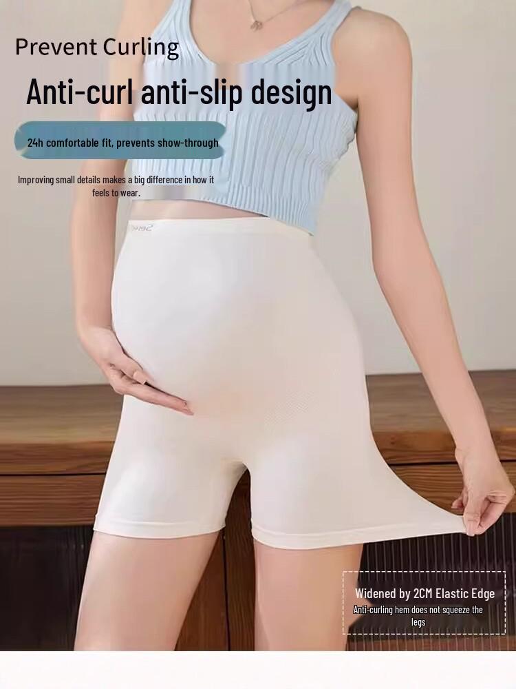 Maternity High Elasticity Tummy Support Pants, 2-in-1 No Underwear Needed, Breathable, Thin, Anti-Exposure.
