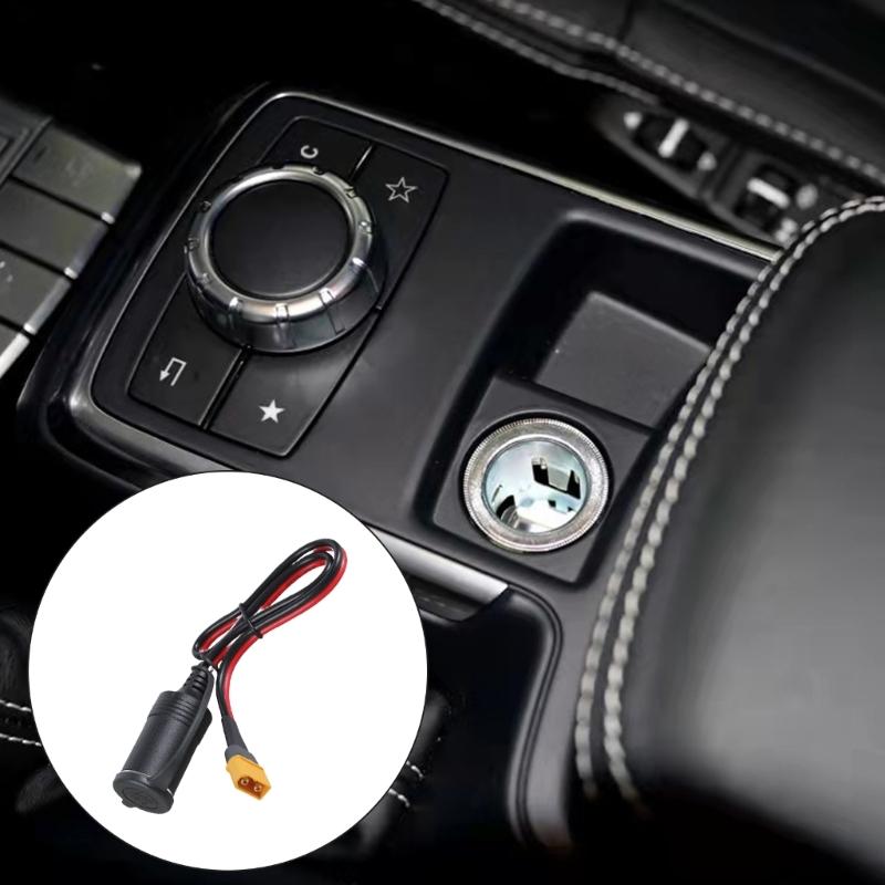 30A XT60 Male to Female Car Charger Socket Adapter Cord Wire for Car Outlet Waterproof and Dustproof Design