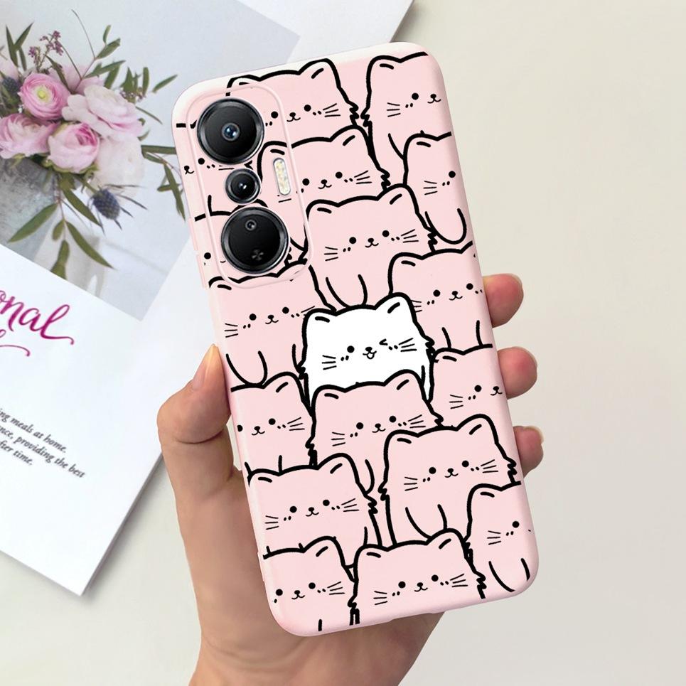 Case for Infinix Hot 20S Phone Cover 6.78'' Cute Cat Moon Night Silicone Soft Fundas for Infinix Hot 20S 4G Cases Hot20S X6827