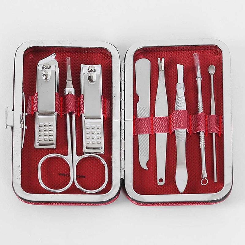 For Nail Care, the 8-piece Nail Clipper Set (red CH968)