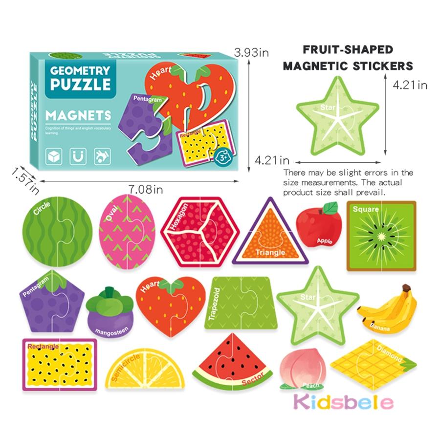 Magnetic Puzzle Toy Letters Numbers Animal Vehicle Refrigerator Sticker 8 Themes Fridge Sticker Early Educational Puzzle Toys
