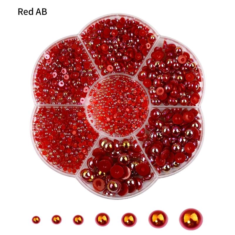 Elegant and Modern Resin Half Beads Nail Art Craft Personalized Nails DIY Decoration for Special Occasions
