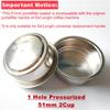 304 Stainless Steel 2Ear 51mm Bottomless Portafilter For Delonghi EC200/EC221/ECO310/ECO311 Delonghi Coffee Machine Filter