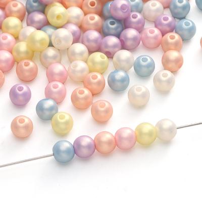 100pcs/bag Acrylic Colored Beads DIY Bracelet Necklace Earrings Jewelry Accessories