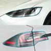 TPU Blackened Headlight Taillight Foglight Protective Film for Tesla Model X  For Model S 2024 Black Color Changing Films