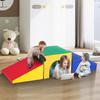Single Tunnel Climber, Toddler Playset, Foam Climbing Blocks for Toddlers, Kids Tunnel Maze with Stairs and Ramp, Indoor for Toddlers and Preschoolers