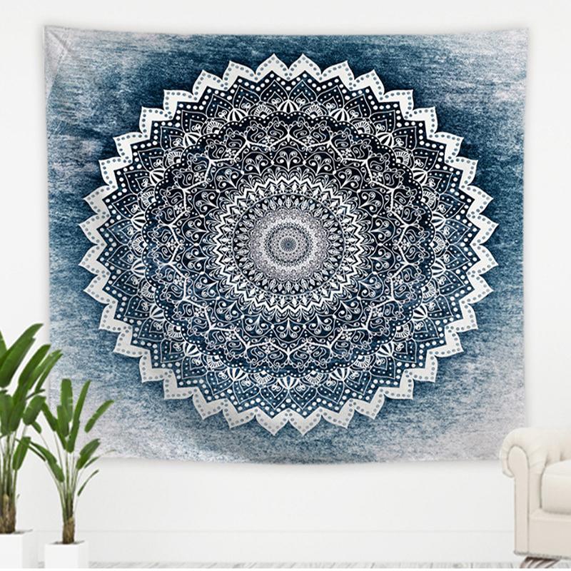 

Мандала Психоделический Гобелен Настенный Декор Стены Бохо Декор Настенный Гобелен Общежития Спальня Комната Эстетика Домашний Декор 150X150CM
