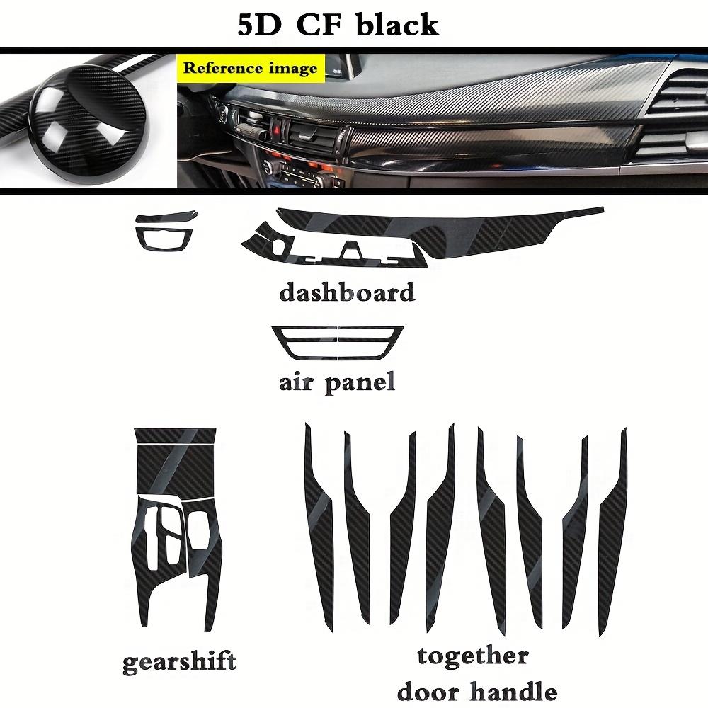 Car-Styling Carbon Fiber Car Interior Center Console Color Change Molding Sticker Decals For BMW 5/6Series G30/31/32 2018-
