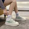 Platform canvas shoes women's new summer checkerboard casual women's shoes Harajuku versatile cookie shoes