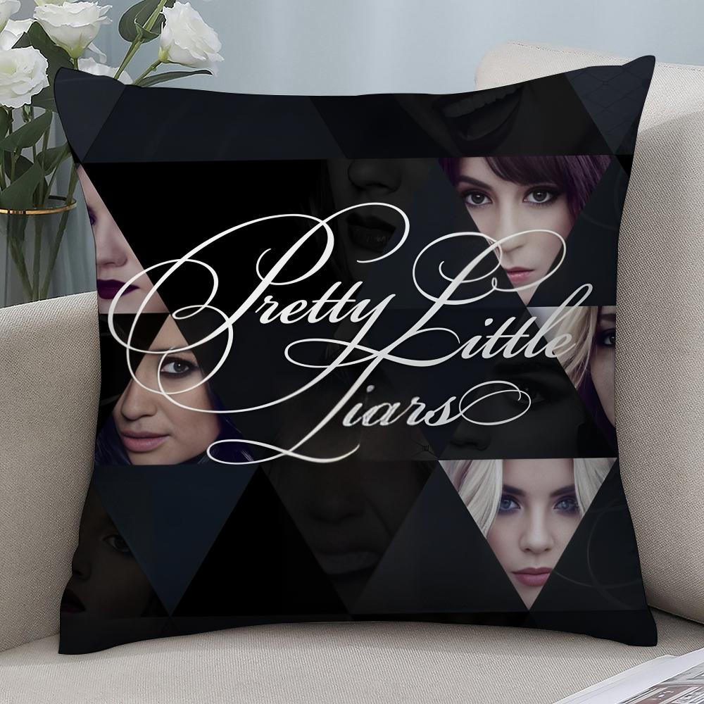 Neuer P-Pretty Little Liars Kissenbezug 3D-Druck Polyesterfaser 40*40 cm Heimsofa Zierkissenbezug Dekoration Festivalgeschenk