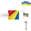 Giant 5ft X 3ft Ukrainian Flag Quality Materials Superior Stitching Uv-resistant Garden Decoration