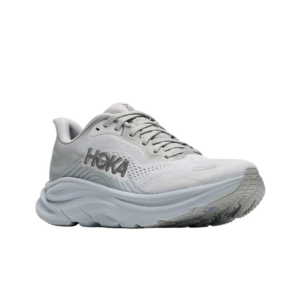 Women's Sneakers HOKA ONE ONE CLIFTON 11 Running Shoes Women's Low-top Stardust Gray/Quartz Blue