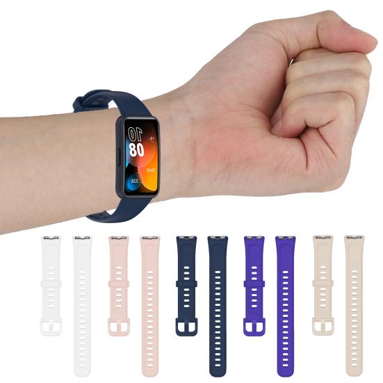 Soft TPU Watch Huawei Band 8 Strap for Adjustable Length Multi Holes Durable