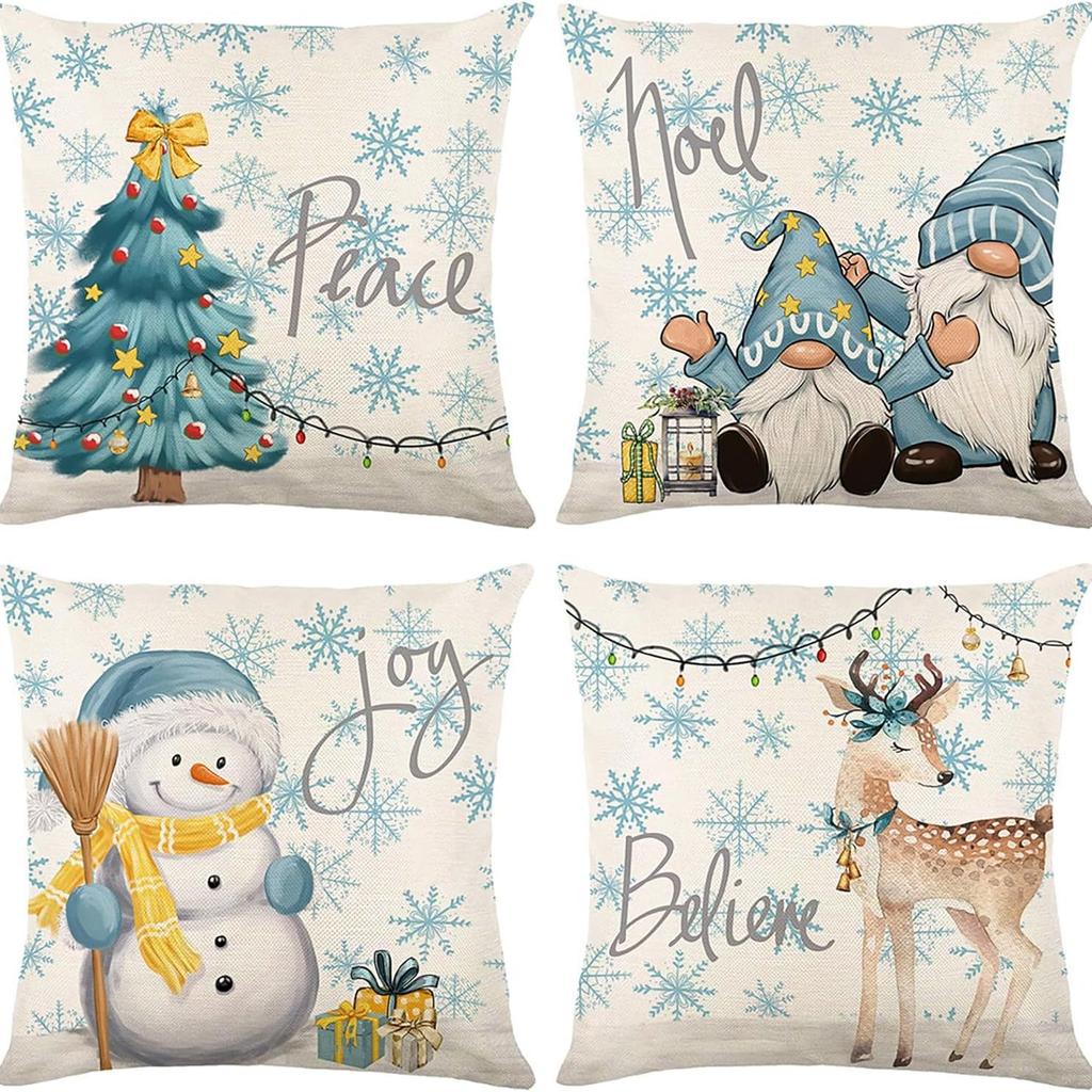 45cm Christmas Four Piece Pillowcase Set  Christmas Decoration Home Decoration 2024 Christmas Decoration