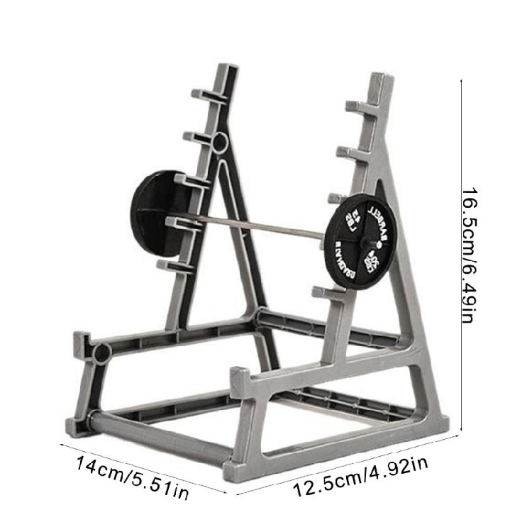 Barbell Themed Pen Display Stand Paint Brush Holder Desk Pen Organizers Rack for Office Desktop Storage and Organization