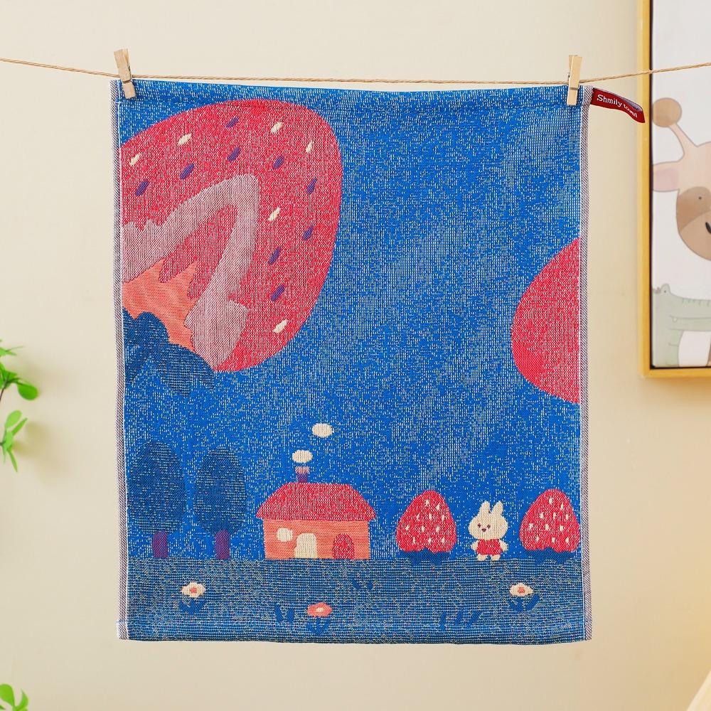 Cartoon Handkerchief Towel 34x40cm Pure Cotton Dish Cloth Cute Kitchen Towel  Home Restaurant