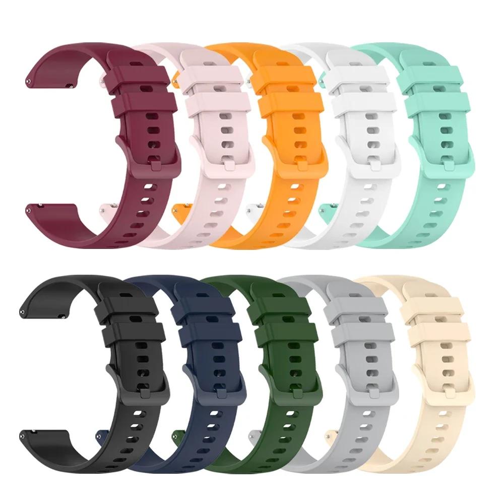 20 22mm Universal Silicone Strap For Garmin Venu 3 Band Forerunner 265 255 Music Vivoactive 4 For Garmin Venu Sq 2 Plus Bracelet
