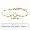 Jewelry, Stainless Steel Zircon Adjustable Bracelet 18K Gold Women'S Jewelry