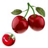 Double Head Design Fake Fruit Ornament Fresh Look Maintenance