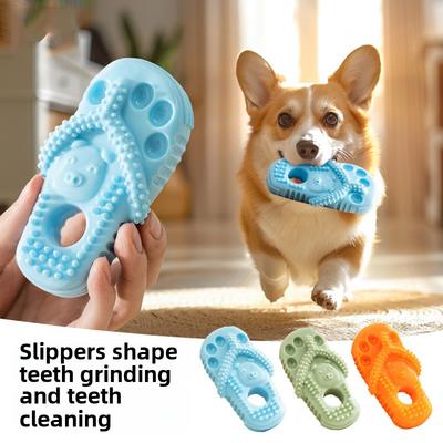 Dog Grind-resistant Slippers Modeling, Small and Medium-sized Dog Golden Retriever Training, Interactive Relief, Pet Grind Toys