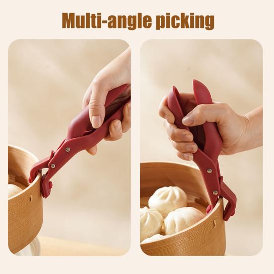 2Pcs Anti-Slip Bowl Clip Hot Plate Grippers Multi-Function Safety Grip for