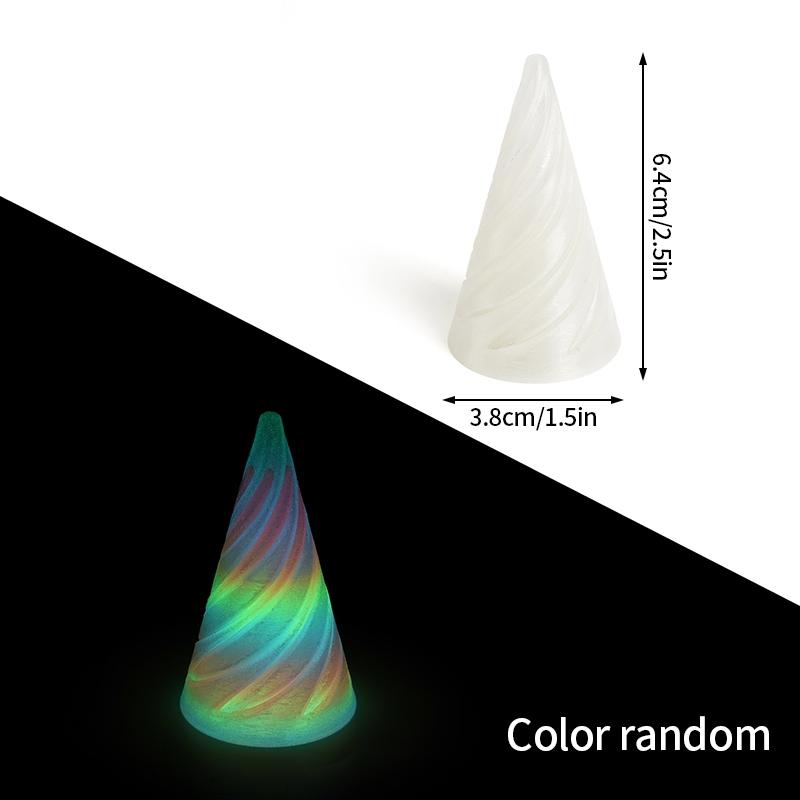 3d Printed Toys Desk Accessories Three-dimensional Pyramid Printed Spiral Cone Helix Screw Rotating Stress Relieving Spiral Cone