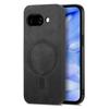 For Google Pixel 9a Leather Back Case Compatible with MagSafe Skin-touch Phone Cover