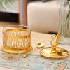 European Style Sugar Bowl Seasoning Jar,Swan Shape Alloy With lid,Coffee Beans Container,Sugar Dairy Storage Pots,Kitchen Tools