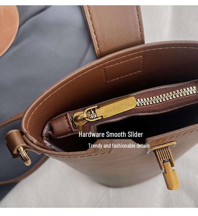 Damska Retro Matowa Torba Listonoszka - Casualowa Torba na Ramię Jesień/Zima