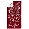 Officially Imported Moomin Arabia Festive Moment Bath and Perfect for Home W140xH70cm Towel, Red, Fuchsia, Yellow, Gray, White, Parties, (Product