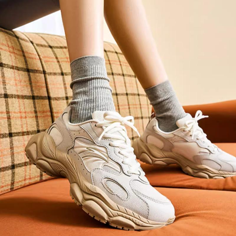 New Anta Little Millennium Anti-Slip Wear-Resistant Low-Top Casual Shoes Women's White Beige Gray 122518812-3