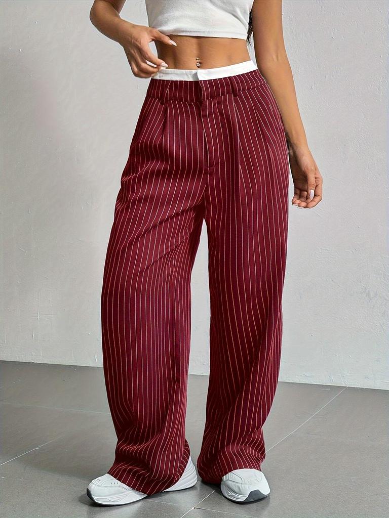 2025 Women's High-Waist Casual Loose Straight Trousers - Japanese & Korean Style for Spring/Summer