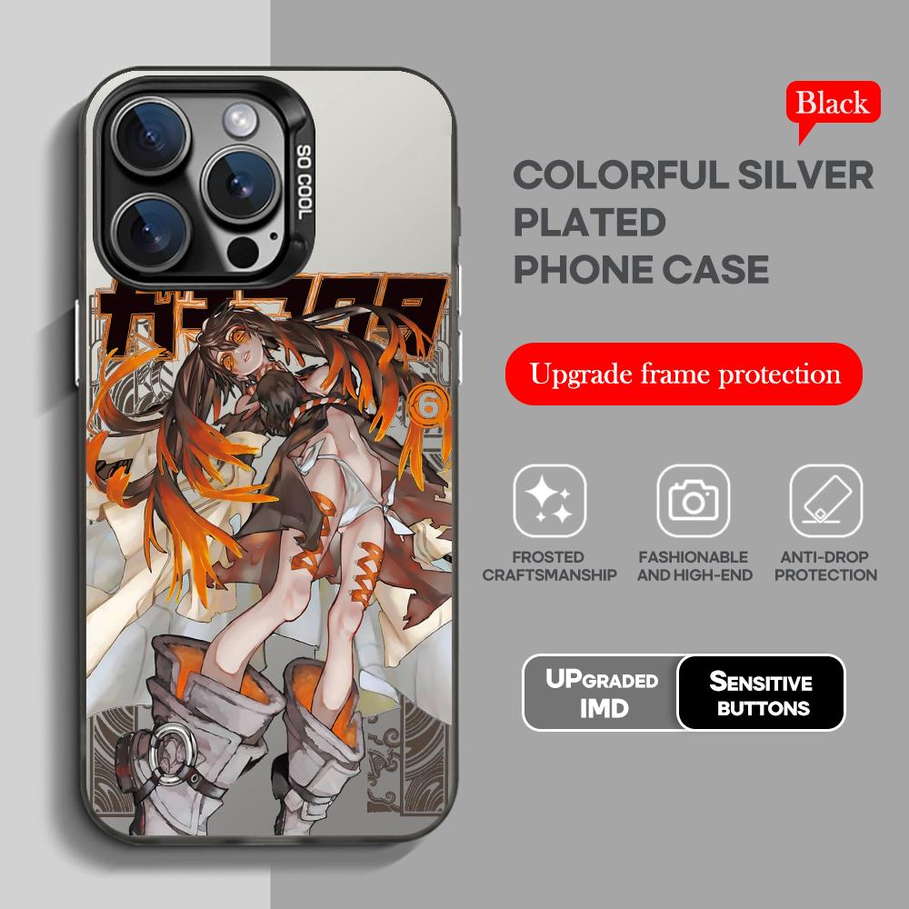 Anime GACHIAKUTA Phone Case black IMD Colorful Silver Suitable case for iPhone 17 16 e 15 14 13 12 11 XS Pro Max