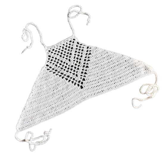 Swimming Top Crochet Knit Boho Backless Bikini Cami Swimming