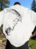 Thorn Jesus Print Tshirt Casual Daily Unisexs and Womens Commuting Top Tshirt Fashionable and Comfortable Casual