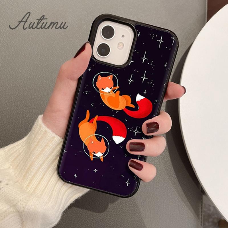 Fox Animal Phone Case for iPhone 11 12 13 14 Pro Max Mini X XR XS SE 2020 5 6S 7 8 Plus Samsung Galaxy S21 S22 Plus Cover Shell