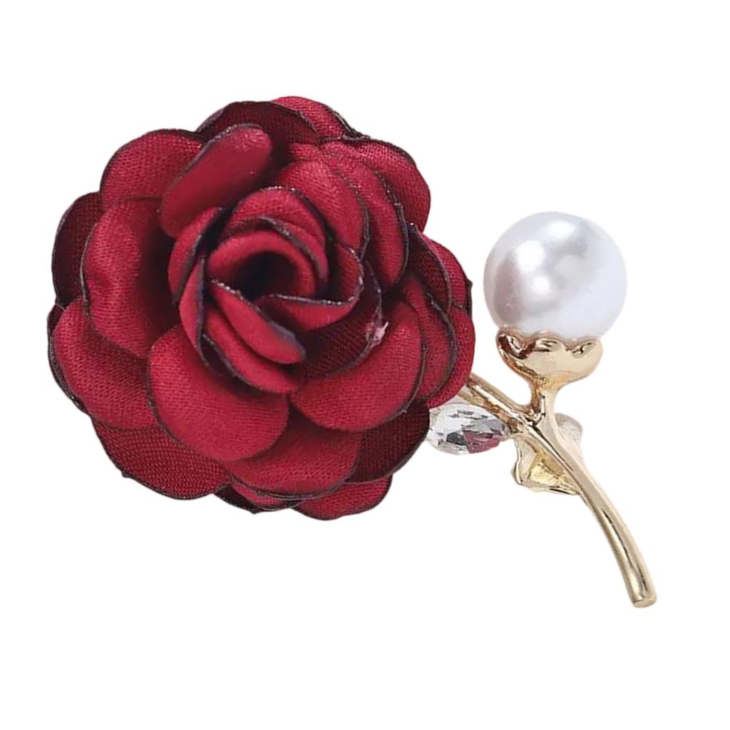 Stylish Flower Brooch Lapel Pin Wedding Gown Brooch Pin for Women Wedding Dress Suit Ladies Sweater Shawl Brooch Pin