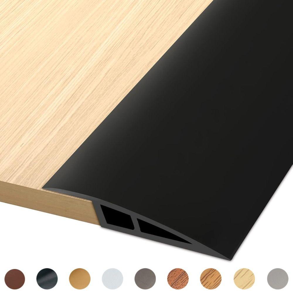 Durable Carpet To Tile Floor Transition Strip Self Adhesive Wear-resistant Edging Trim Cuttable PVC Threshold Ramp Household