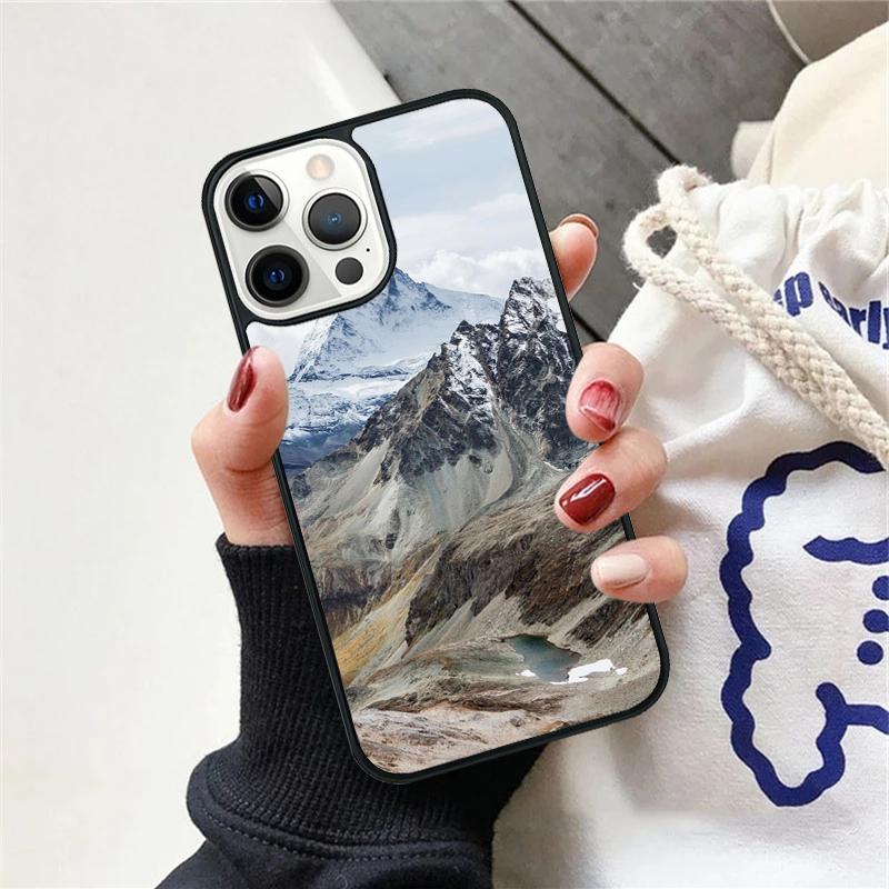 Snow Mountain Phone Case For iPhone 17 Air 15 16 Cover  11 13 14 Pro Max 12 Plus Max Fundas