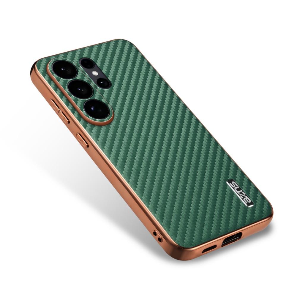 Matte Plating Carbon Fiber Cooling Breathable Armor Case Samsung S26 S22 Ultra S25 Edge S24 S23 Plus Ultra Thin Anti Drop Cover