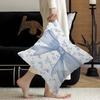 Simple INS Blue Bow Stitch Lucky Dragon Pillow Cover Sofa Cushion Cover Home Room Decoration Children Gift