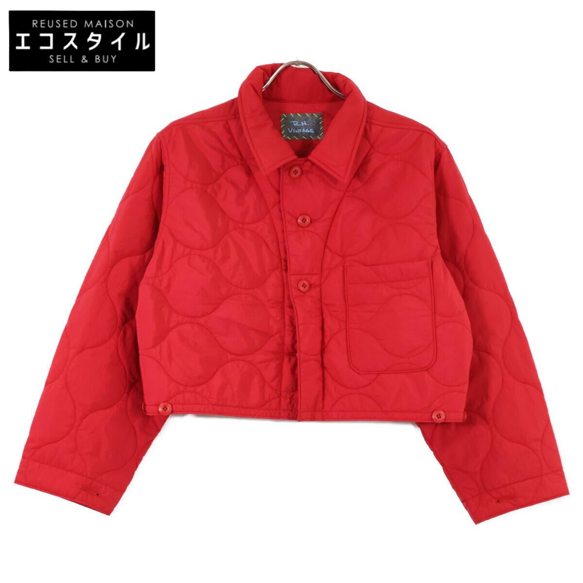

R.H VINTAGE Red quilted short jacket Jacket XS RedUsed