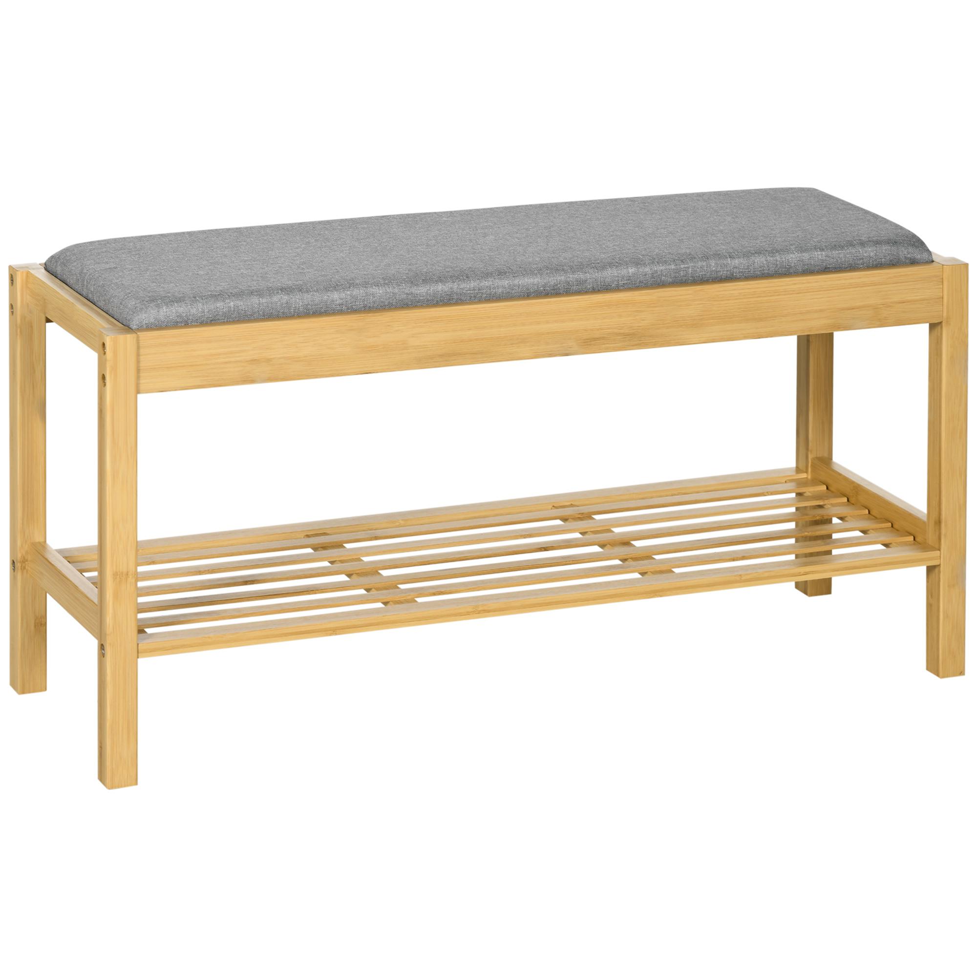 Bamboo Shoe Bench Shoe Rack with