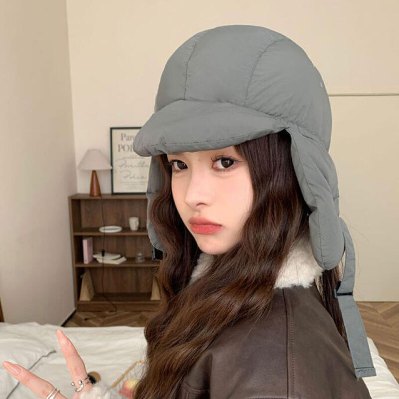 Padded hat, winter chestnut earmuffs, trooper hat, camping earmuffs