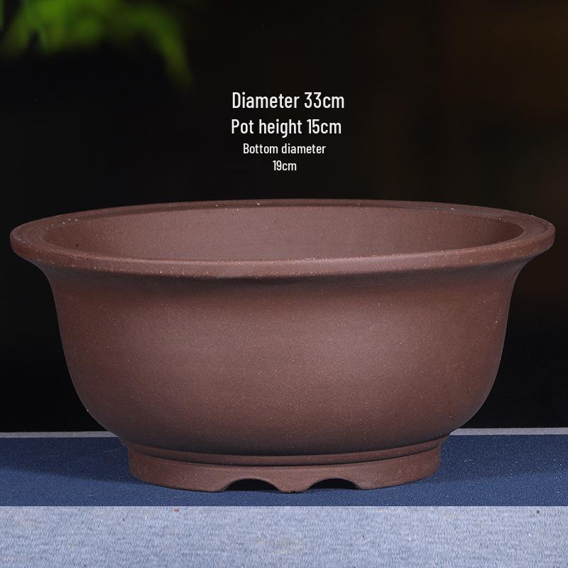 Extra Large Purple Clay Tall Flower Pot 2025 - Cylindrical Ceramic Design