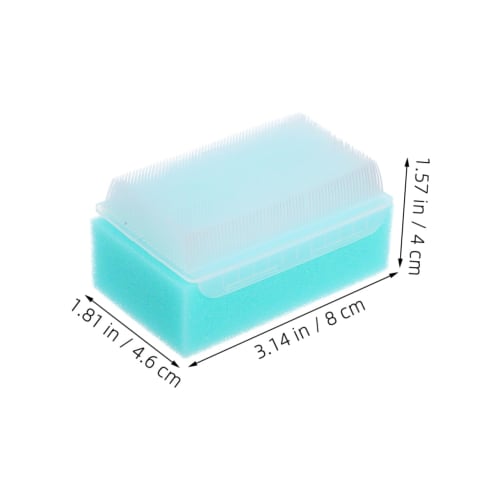 ORFOFE 2-Piece Sensory Brush, Surgical Scrub Brush, Baby Sponge, Bath Cradle Cap Brush, Baby Bath Scrubber