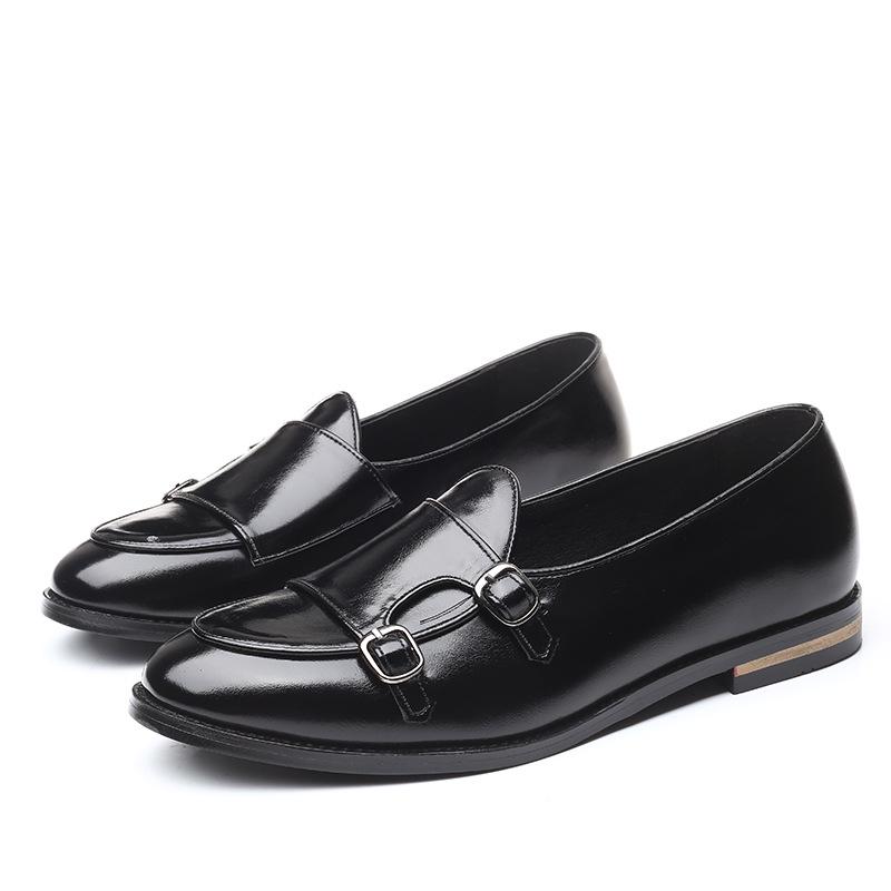 New British Stylist Men's Trend Monk Strap Shoes Male Moccasins Wedding Prom Homecoming Office Party Footwear Zapatos De Novio