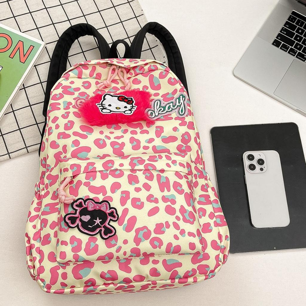 Schoolbag cartoon cute casual backpack wholesale Japanese and Korean middle school student schoolbag female large capacity fashionable pink soft girl