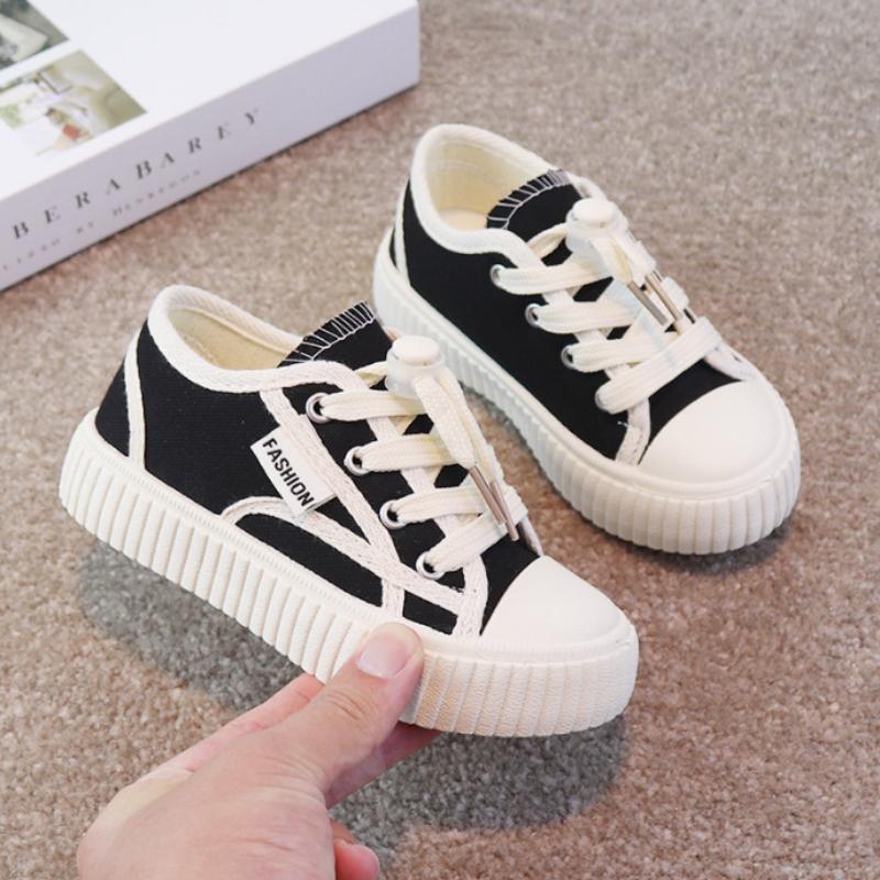 Children's Canvas Shoes 2025 Spring and Summer New Soft Baseplate Shoes
