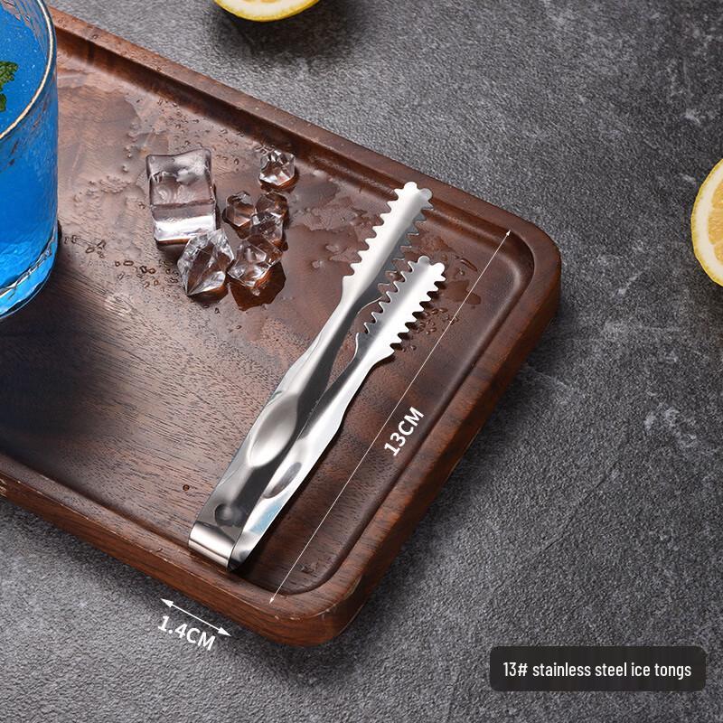 

ZISIZ 5-inch Stainless Steel Ice Tongs, 24-Pack